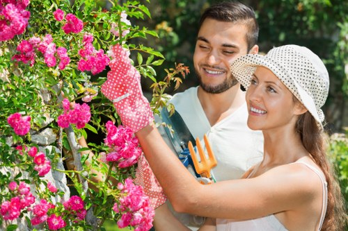 Accessible landscaping website on a screen reader compatible device